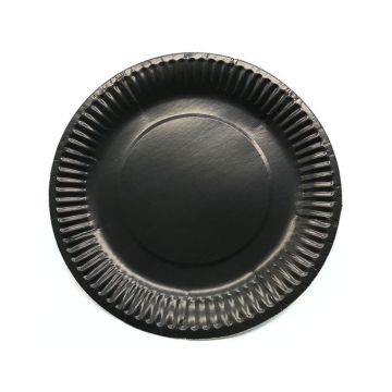 Kartonnen Bordjes Zwart 18cm (20st)