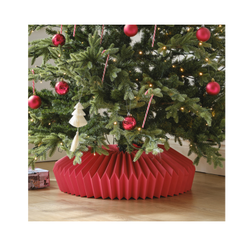 Kerstboomrok Honeycomb Rood Ginger Ray