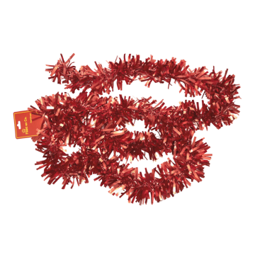 Kerstslinger in het mat rood