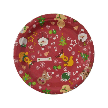 Kartonnen Kerst Bordjes - 18 cm - 10 stuks