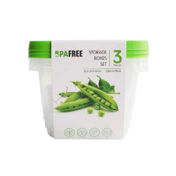 Voorraaddoosset Groen 1360ml (3st) 