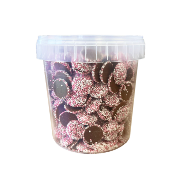 Mini Chocolade Flikken Roze/Wit 