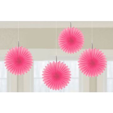 Mini Waaier Roze 4st
