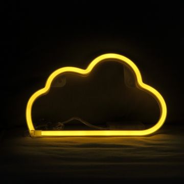 Neon LED Lamp Wolkje Geel