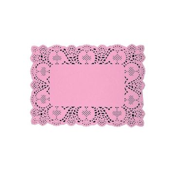 Onderlegger 19x30cm Roze (10st)