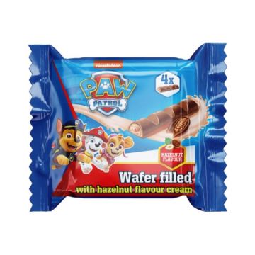Paw Patrol Wafel met hazelnootcrème 20gr (4st) 