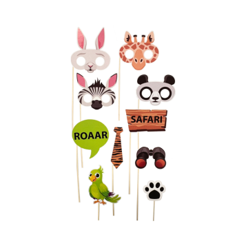 Photobooth Props Safari (10st) 