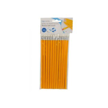 HB Potloden met gum - 12 stuks