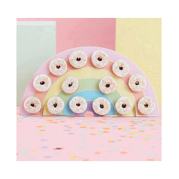 Regenboog Donut Wall Ginger Ray
