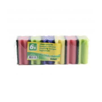 Schuurspons met Handgreep 6 stuks