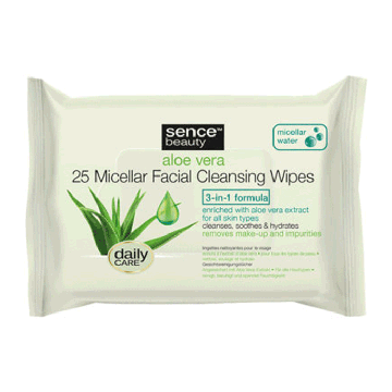 Sence Reinigingsdoekjes 3-in-1 Aloë Vera (25st)
