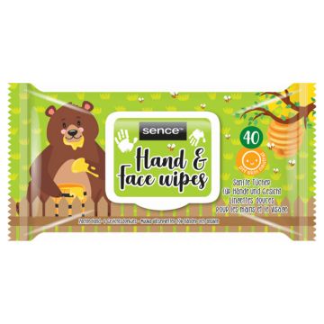 Sence Reinigingsdoekjes Gezicht & Handen (40st) 