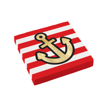 Servetten Anker Piraten Map (16st) 