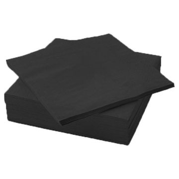 Servetten Zwart (100st)
