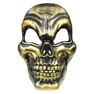 Skull Head Masker Goud