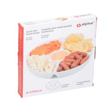 Alpina Snackschaal 5-vaks Keramiek 