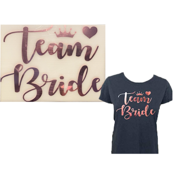 Team Bride T-shirt Strijkvellen (3st)