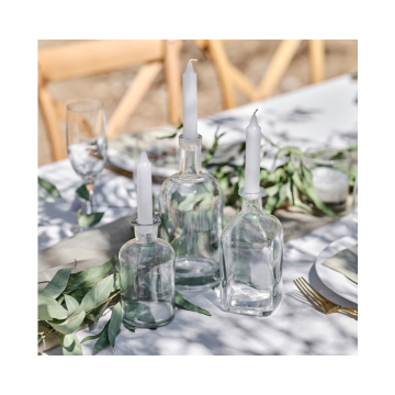 Glazen Fles Kandelaars met kaarsen Ginger Ray 