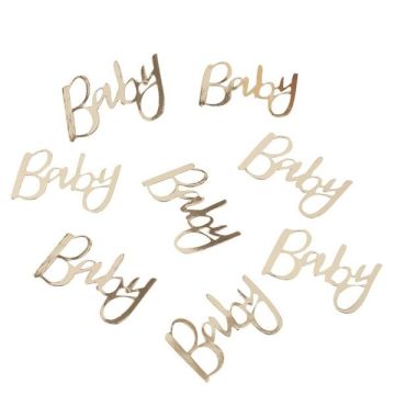 Tafelconfetti 'Baby' Goud  (48st)