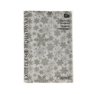 Kerst Tafelkleed Zilver - 130x180cm