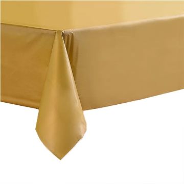 Plastic Tafelkleed Matte Goud