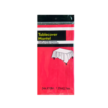 Tafelkleed Mat Shiny Rood - 137x274cm