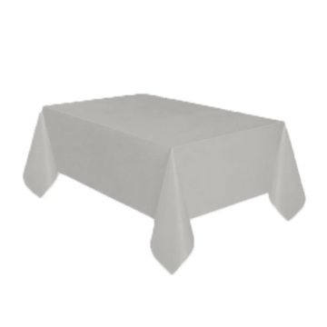 Tafelkleed Plastic Zilver XL