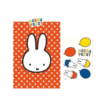 Uitdeelzakjes Nijntje met stickers - 6 stuks