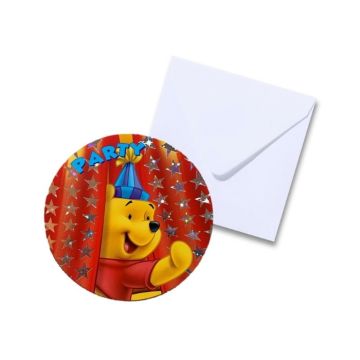 Uitnodiging Winnie the Pooh Rond