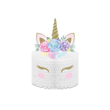Honeycomb Centerpiece Unicorn (30x19cm)