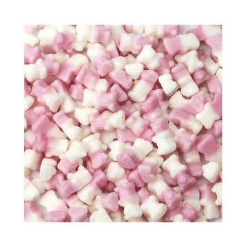 Veggie Duo Beertjes Roze/Wit (1kg) 