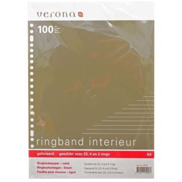 Ringband Interieur A4 Gelinieerd 