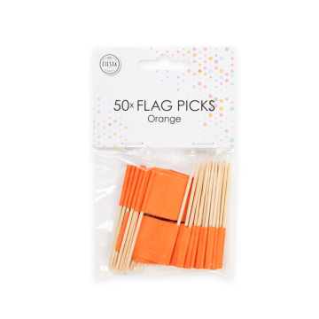 Vlagprikkers Oranje (50st)