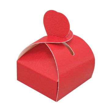 Vouwdoos Hart Relief Rood 