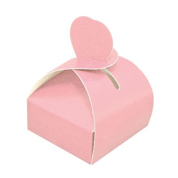 Vouwdoos Hart Relief Roze