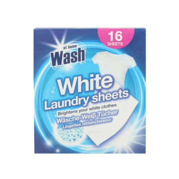 At Home Wasdoekjes Witte Was (16st)