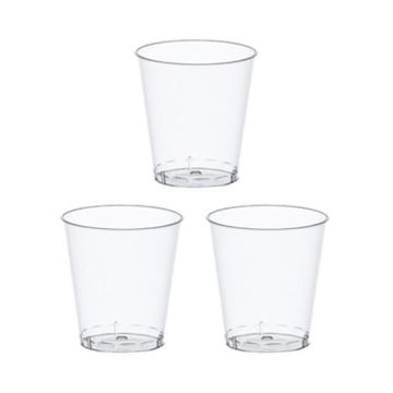 Shotglazen Plastic Transparant 3