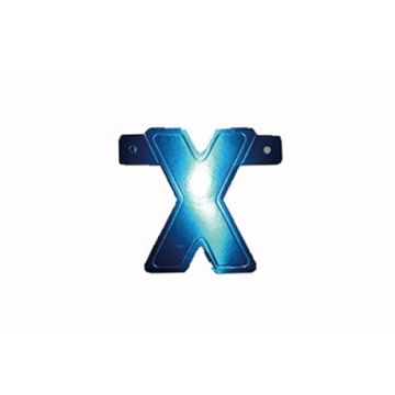 Letterslinger X Blauw