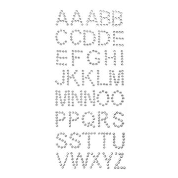 Strass Letters Zilver XL (40st)