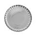 Kartonnen Dienblad Rond Metallic Zilver