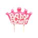 Kaars Babyshower Kroon Roze