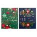 Cadeautas Merry Christmas in Blauw of Groen - Deze luxe cadeauverpakking is perfect voor het geven van een speciaal kerstcadeau.