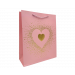 Cadeautas Hart Roze Medium - Stijlvol verpakken met liefde
