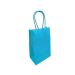 Papieren Tasjes Lichtblauw - 13x8x21cm - 10 stuks
