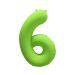 Folieballon Cijfer 6 Neon Groen