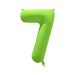 Folieballon Cijfer 7 Neon Groen