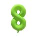 Folieballon Cijfer 8 Neon Groen