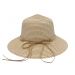 Zomerhoed Aflopende Rand Dames Beige
