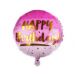 Folieballon Happy Birthday Ombre Roze (45cm)
