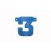 Letterslinger 3 Blauw